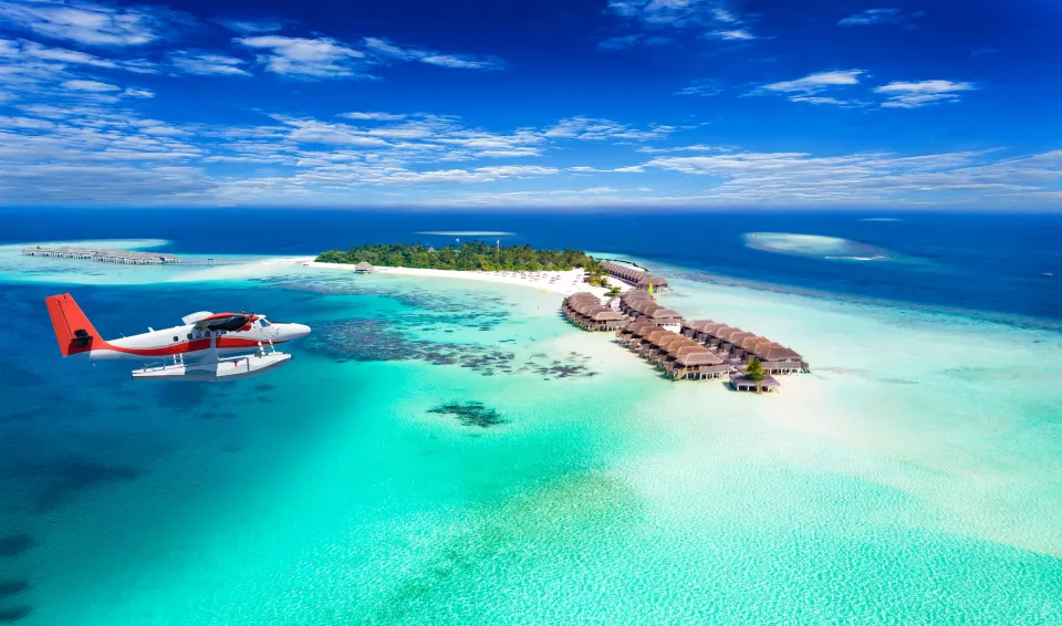Domestic flights and seaplanes in the Maldives